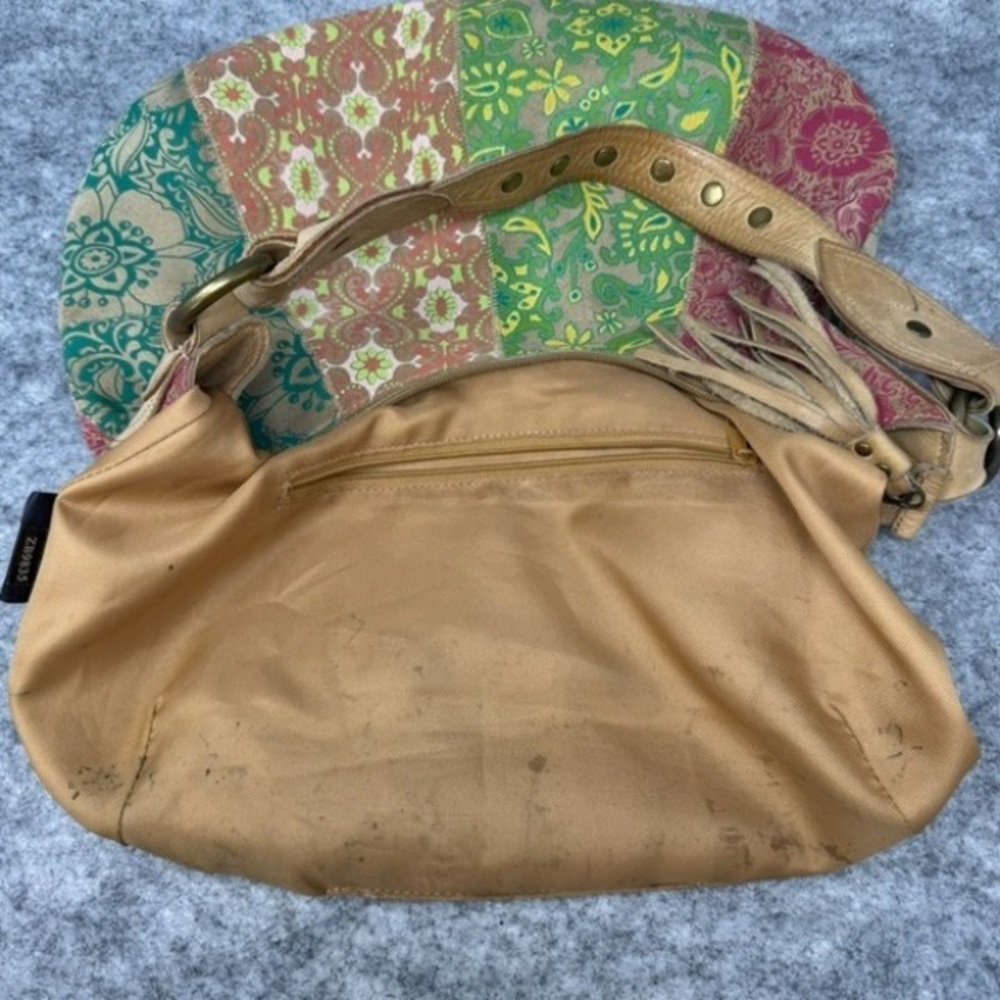 Multicolor Patchwork Hobo Bag - image 2